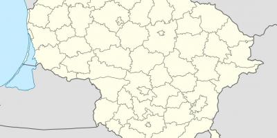Mapa de Lituania vector